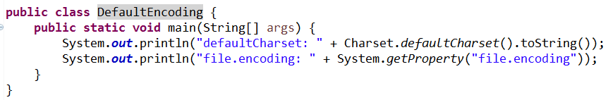 java code Charset default charset file.encoding system getProperty